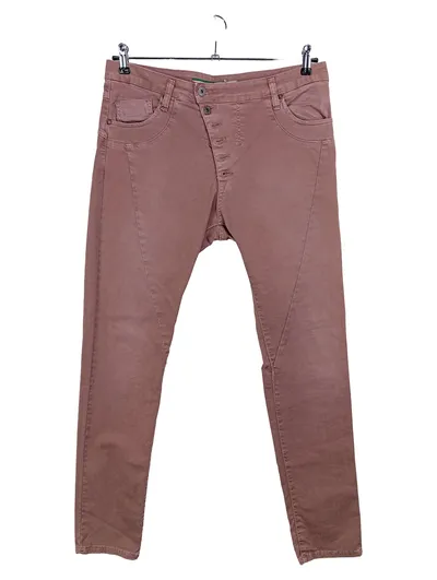 PLEASE Damen Jeans Regular Fit L W31/40 Braun Casual