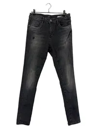 ELIAS RUMELIS Damen Jeans Slim Fit W30/38 Grau Casual Used Look 1