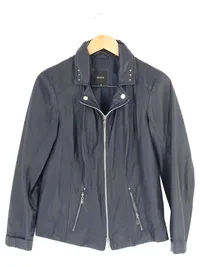 BONITA Damen Leichte Jacke Gr. 38/M Blau Klassisch Elegant Polyester 1