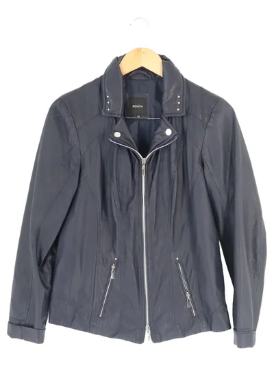 BONITA Damen Leichte Jacke Gr. 38/M Blau Klassisch Elegant Polyester