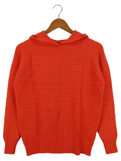 FINERY Damen Kapuzenpullover Rot Gr. S/M (36/38) Rippstrick Casual