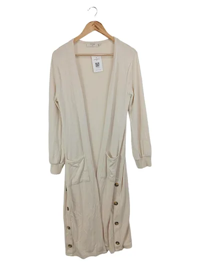 CREAM Strickjacke Damen 34/XS Beige Klassisch Elegant Langarm