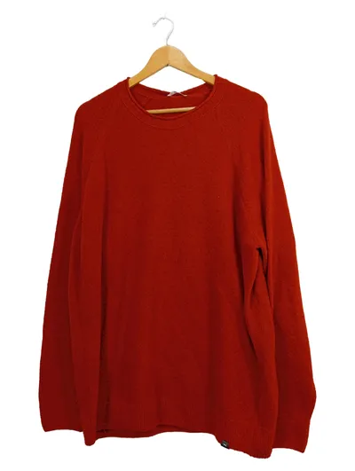 BRAX Herren Pullover Gr. 3XL Rot Baumwollmix Rundhals Basic