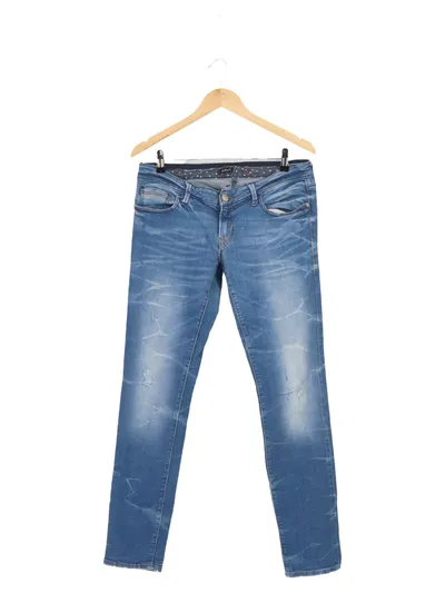 MAVI Mom Jeans Damen Blau W31 L33 Gr. 40 L Baumwolle Elasthan Freizeit