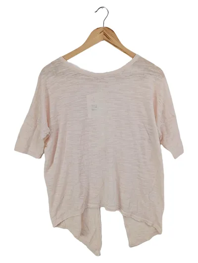 KONTATTO Damen Pullover 38/M Beige Casual Cut-Out Rücken