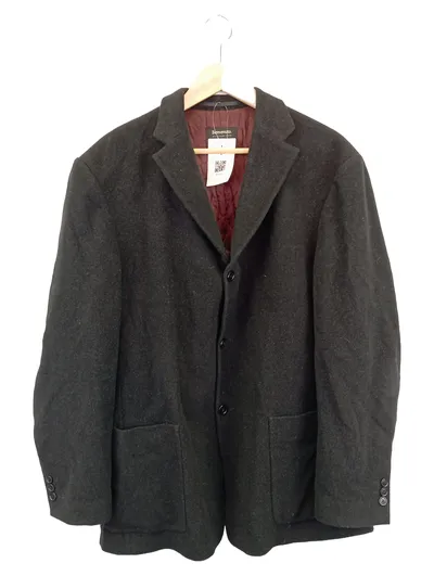 BENVENUTO Herren Leichter Mantel Business Elegant Schwarz Gr. 54/XXL