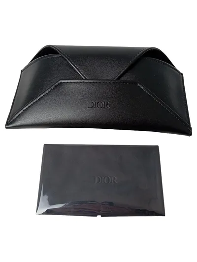CHRISTIAN DIOR Brillenetui Schwarz Logo-Print Damen Etui