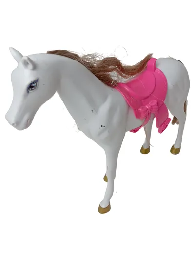 SIMBA TOYS Spielfigur Pferd weiß mit pinkem Sattel Spielzeug