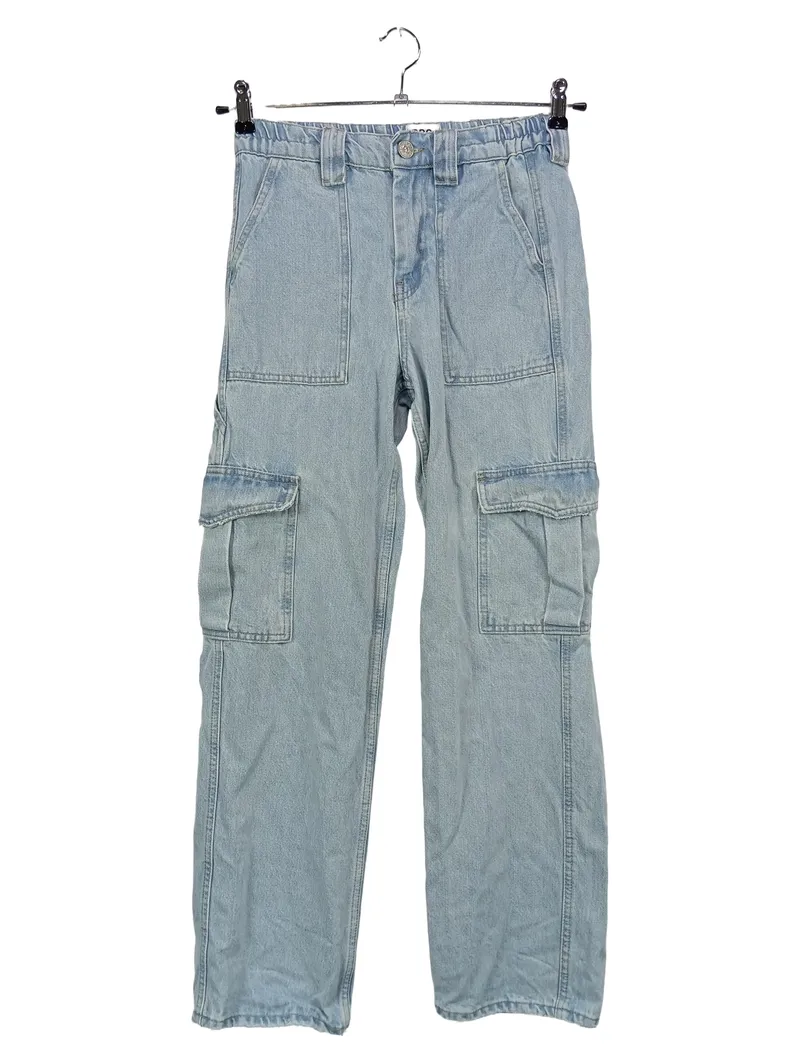 BDG URBAN OUTFITTERS Damen Cargohose W25/34 Blau Casual Denim 1
