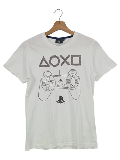 SONY PlayStation Kinder T-Shirt Gr. 152 Weiß Logo-Print Casual