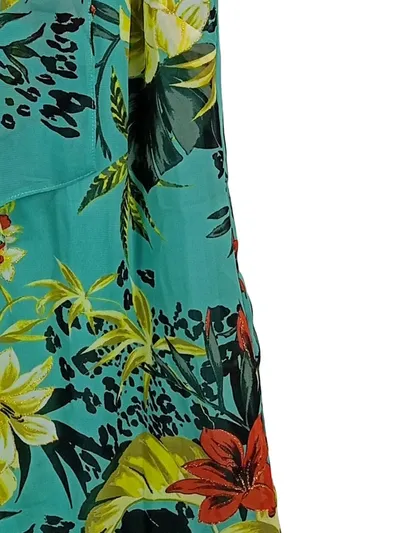 Billie & Blossom Kleid Damen Sommerkleid Blumenmuster Türkis Gr. 36;S Petite