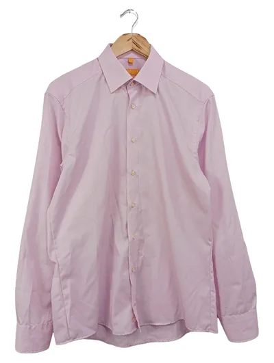 REDMOND Business Hemd Herren Gr. 39/40 M Rosa Baumwolle Klassisch