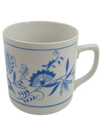 EPIAG D.F. CZECHOSLOVAKIA Kaffeetasse Vintage Klassisch Weiß Blumen Porzellan