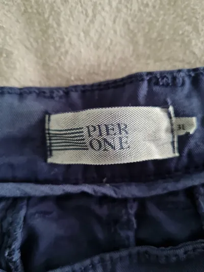 Pier One Herren Chino Shorts Blau Gr. W31/48 Casual Bermuda