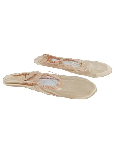 tanzmuster Ballettschläppchen Damen Satin Rosa Gr. 42 Ballettschuhe