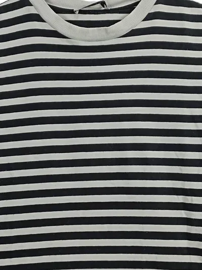 Pigalle T-Shirt Damen Gr. S Gestreift Schwarz Grau Baumwolle