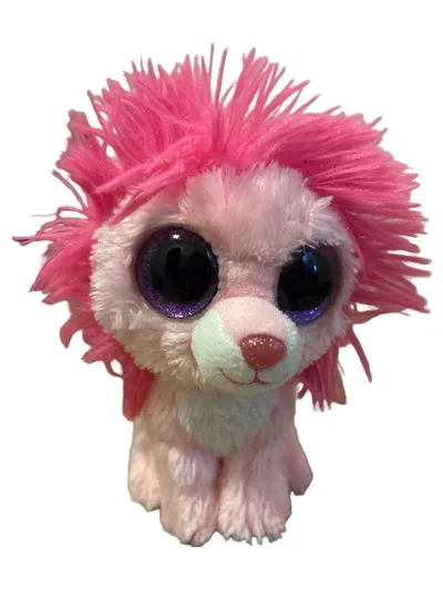 Ty Beanie Boos Fluffy Löwe Pink Rosa Plüschtier Kuscheltier 15 cm