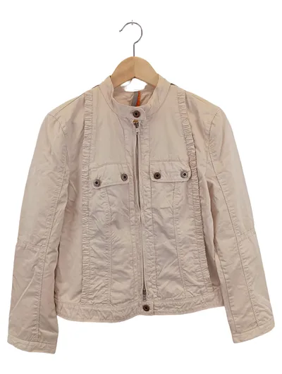 MARC CAIN Damen Leichte Jacke Gr. 34/XS Beige Elegant Klassisch