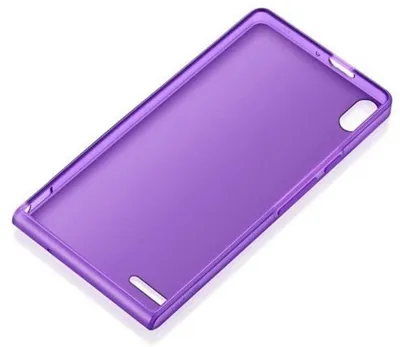 Huawei Handy Schutzhülle für Ascend P6 Lila Praktisch Schutz Case Cover