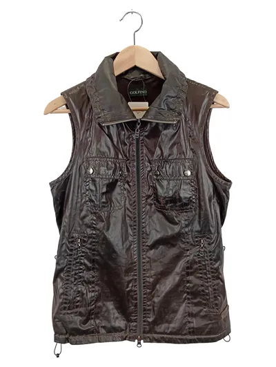 GOLFINO Damen Funktionsweste Gr. 36/S Braun Outdoor Sportlich