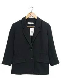 CARIN WESTER Damen Blazer Gr. 34/XS Schwarz Klassisch Business Elegant 1