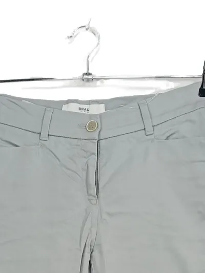 BRAX Damen Stoffhose Chino Gr. 36 Grau Baumwolle Casual