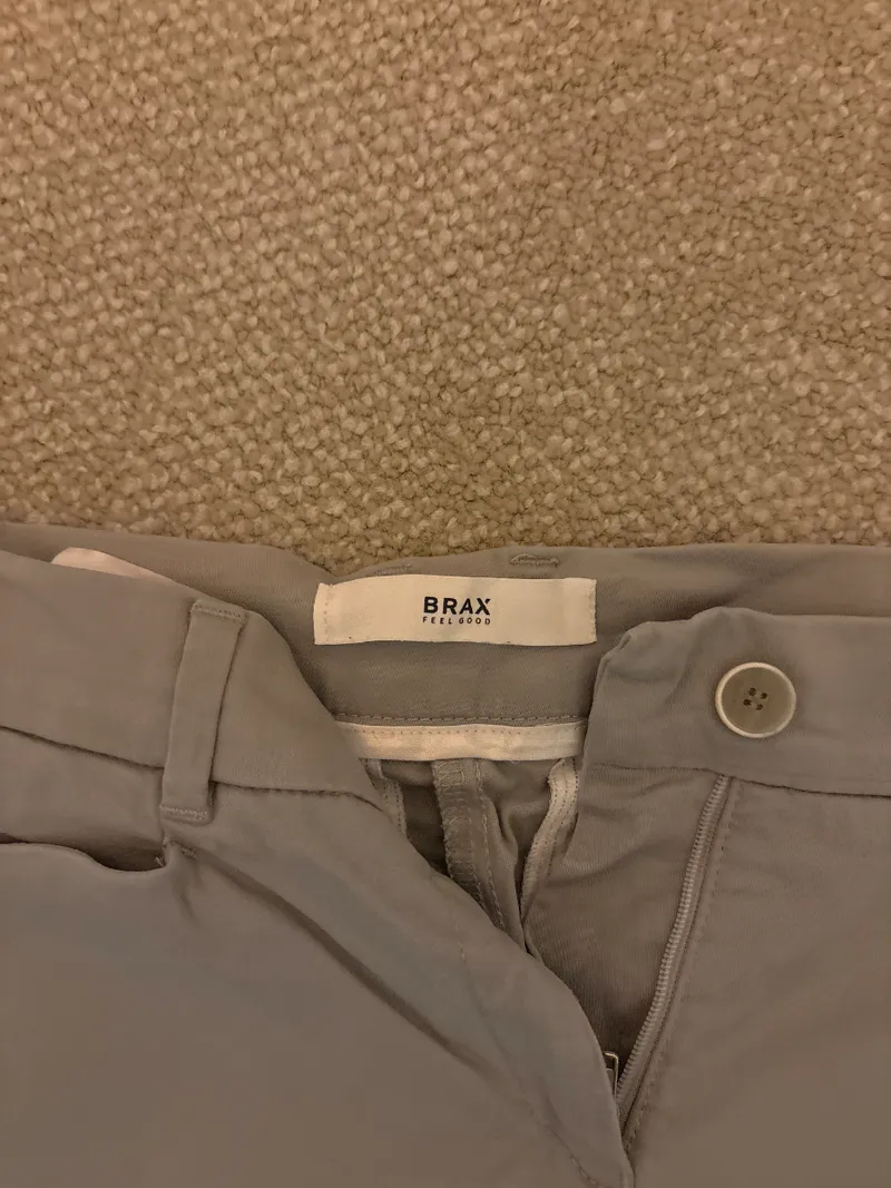 BRAX Damen Stoffhose Chino Gr. 36 Grau Baumwolle Casual 4
