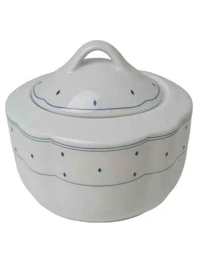 VILLEROY & BOCH Marienbad Marmeladentöpfchen Weiß Geometrisch 9 cm