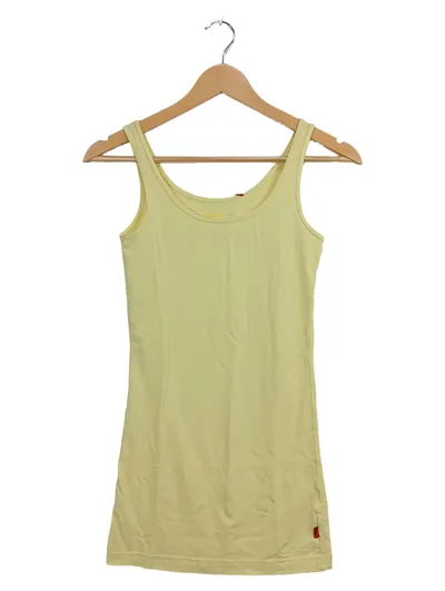 QS Damen Unterhemd Basic Tank Top Gelb Gr. XS