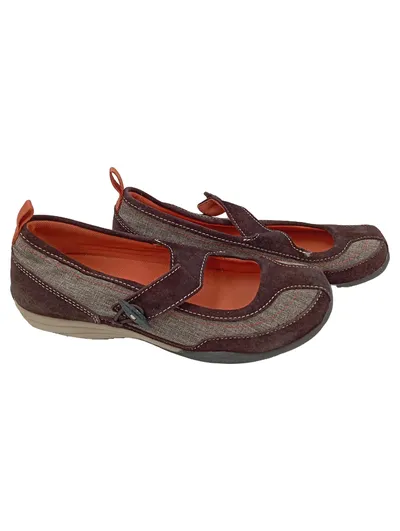 LANDS END Damen Ballerinas Gr. 37.5 Braun Casual Komfortabel