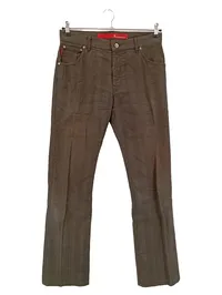 ALBERTO Damen Stoffhose W32/40 (Gr. 94) Braun Casual Baumwolle 1