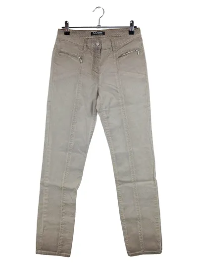 Betty Barclay Stoffhose Damen Beige Baumwolle Casual Gr. 38 M L30