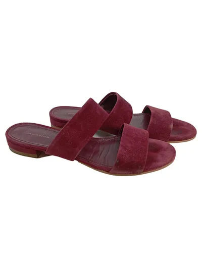MANSUR GAVRIEL Damen Sandalen Gr. 39 Rot Elegant Minimalistisch Slide