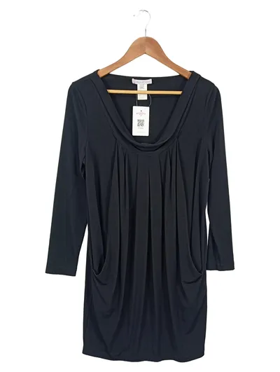 PAUL & JOE SISTER Damen Etuikleid Gr. 40/L Schwarz Elegant Business