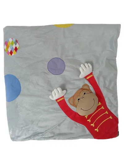 IKEA Kinderkissen Affen Motiv Mehrfarbig Polyester Kuschelkissen