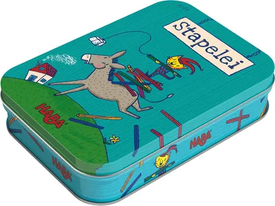 HABA Stapelei Stapelspiel Esel Blau Kinder ab 4 Jahre