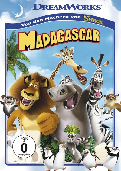 Madagascar DreamWorks DVD Animationsfilm FSK 0 Kinderfilm Komödie