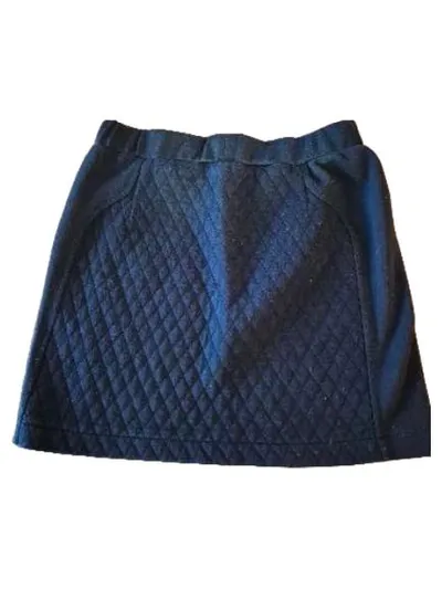 Garcia Jeans Mädchen Rock Gr. 152 Schwarz Gesteppt Minirock