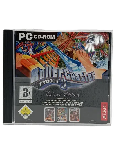 Atari RollerCoaster Tycoon 3 Deluxe PC Freizeitpark Strategie-Sim Soaked Wild