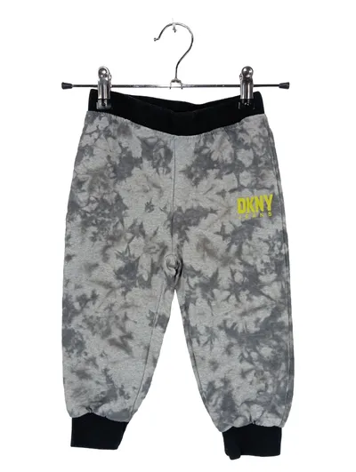 DKNY JEANS Jogginghose Kinder Jungen Gr. 92 Grau Tie-Dye Casual Sportlich