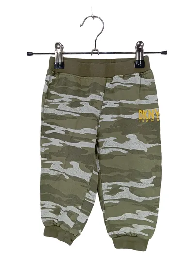 DKNY JEANS Kinder Jogginghose Camouflage Grün Gr. 86 Baumwolle