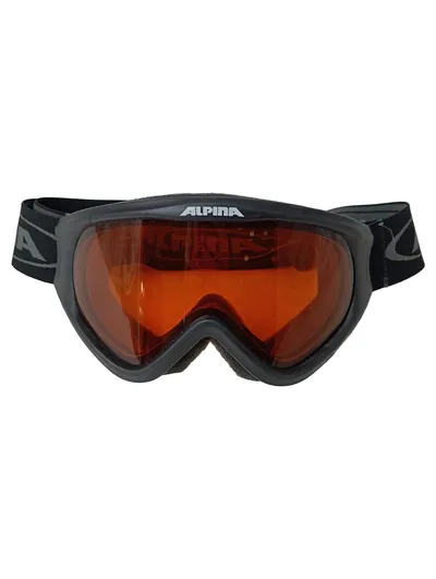 ALPINA Skibrille Schwarz Orange Wintersport Snowboardbrille