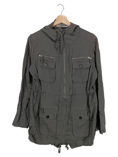 SAMSøE & SAMSøE Leichte Jacke Damen Grau Gr. 34/XS Casual Kapuze