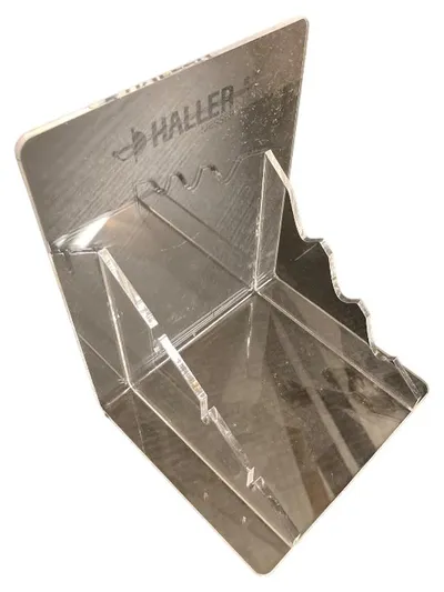 Haller Messerblock Kunststoff Transparent 17cm Breite 15cm Höhe