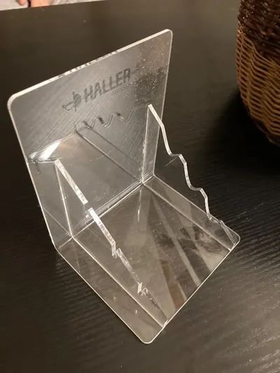 Haller Messerblock Kunststoff Transparent 17cm Breite 15cm Höhe