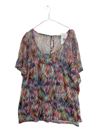 Jean Marc Philippe Damen Bluse Gr. 54 Mehrfarbig Spitze Polyester