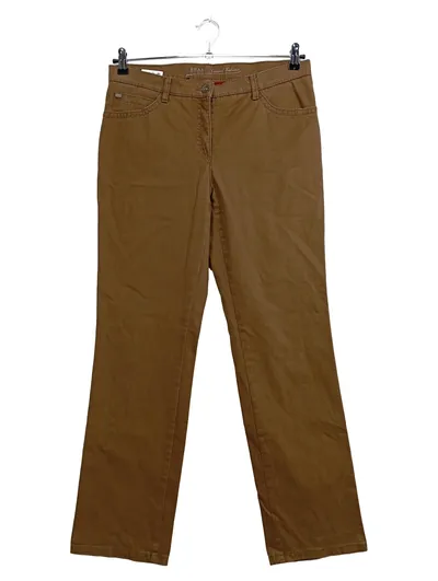 BRAX Casual Fashion Damen Stoffhose Gr. 40 Braun 5-Pocket Baumwolle