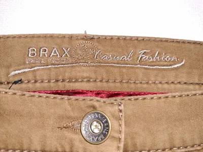 BRAX Casual Fashion Damen Stoffhose Gr. 40 Braun 5-Pocket Baumwolle