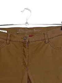 BRAX Casual Fashion Damen Stoffhose Gr. 40 Braun 5-Pocket Baumwolle 3