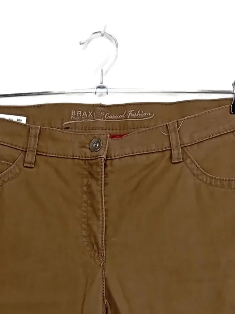 BRAX Casual Fashion Damen Stoffhose Gr. 40 Braun 5-Pocket Baumwolle 3